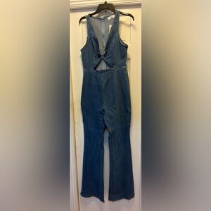 Windsor Blue Jean Wide Leg Jumpsuit